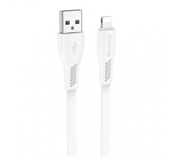 Кабель USB - Apple lightning Borofone BX85 (повр. уп.) 100см 2,4A  (white) (232887)#2038417