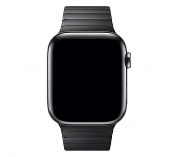 Ремешок - ApW34 металл блочный на застежке Apple Watch 42/44/45/49 mm (black) (230495)#2003829