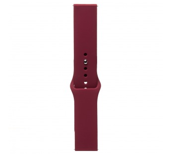 Ремешок - WB34 Sport Band силикон на кнопке Универсальный 22мм (bordo) (230558)#2003747