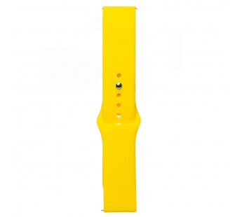 Ремешок - WB34 Sport Band силикон на кнопке Универсальный 22мм (yellow) (230560)#2003744