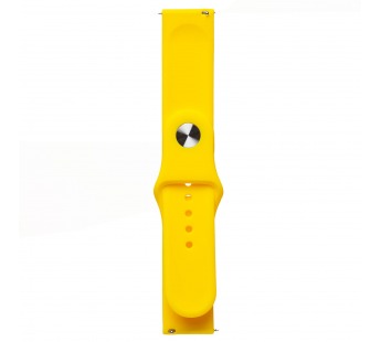 Ремешок - WB34 Sport Band силикон на кнопке Универсальный 22мм (yellow) (230560)#2005945