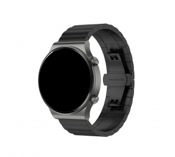 Ремешок - WB38 Металл блочный на застежке Универсальный 20мм (black) (230534)#2051200