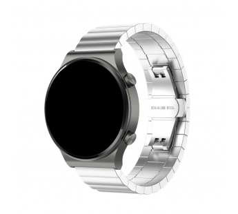 Ремешок - WB38 Металл блочный на застежке Универсальный 22мм (silver) (230538)#2005893