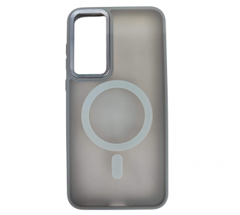 Чехол пластиковый Samsung A35 матовый с MagSafe серый#2061020