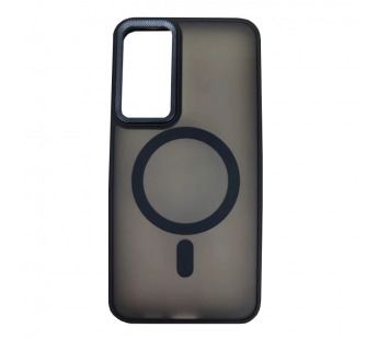 Чехол пластиковый Samsung A35 матовый с MagSafe черный#2044914