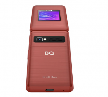 Мобильный телефон BQ 2412 Shell Duo раскладушка красный (2.4"+1.77"/800 mAh)#2022729