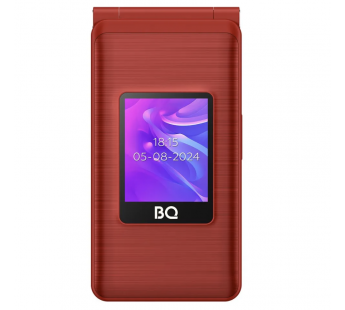 Мобильный телефон BQ 2412 Shell Duo раскладушка красный (2.4"+1.77"/800 mAh)#2022732
