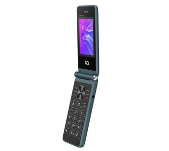 Мобильный телефон BQ 2412 Shell Duo раскладушка синий (2.4"+1.77"/800 mAh)#2022742