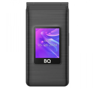 Мобильный телефон BQ 2412 Shell Duo раскладушка черный (2.4"+1.77"/800 mAh)#2022748
