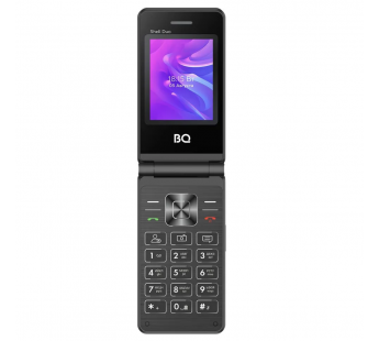 Мобильный телефон BQ 2412 Shell Duo раскладушка черный (2.4"+1.77"/800 mAh)#2022749