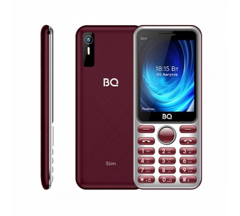Мобильный телефон BQ 2833 Slim красный (2.8"/0.3МП/1000mAh)#2060427
