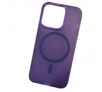 Чехол пластиковый iPhone 15 Pro Max матовый с MagSafe фиолетовый#2003130