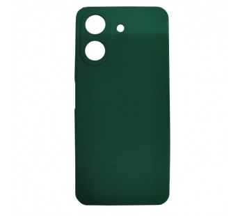 Чехол силиконовый Xiaomi Redmi 13С/Poco C65 Silicone Case темно-зеленый#2007424