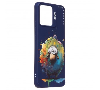 Чехол-накладка - SC335 для "Realme C30"  (овечка) (dark blue) (227248)#2090694