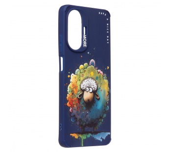 Чехол-накладка - SC335 для "Realme C55"  (овечка) (dark blue) (227254)#2090681