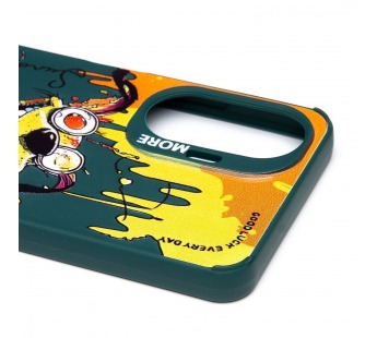 Чехол-накладка - SC335 для "Realme C55"  (собака) (dark green) (227258)#2090676