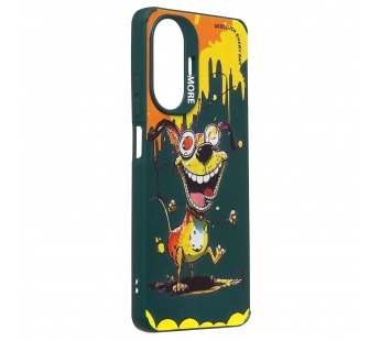 Чехол-накладка - SC335 для "Realme C55"  (собака) (dark green) (227258)#2090678