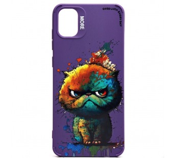 Чехол-накладка - SC335 для "Samsung Galaxy A05"  (кот) (violet) (227954)#2008665