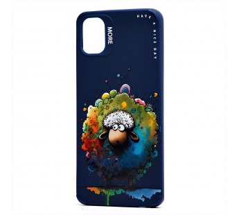 Чехол-накладка - SC335 для "Samsung Galaxy A05"  (овечка) (dark blue) (227950)#2090740