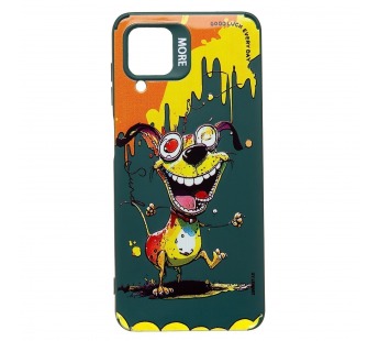 Чехол-накладка - SC335 для "Samsung Galaxy A12"  (собака) (dark green) (227132)#2009021