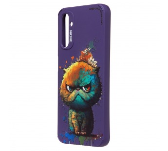 Чехол-накладка - SC335 для "Samsung Galaxy A14 4G"  (кот) (violet) (227117)#2090805