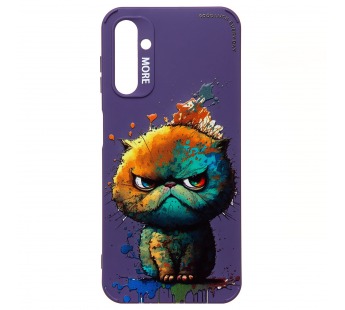 Чехол-накладка - SC335 для "Samsung Galaxy A14 4G"  (кот) (violet) (227117)#2005535