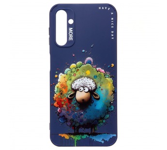 Чехол-накладка - SC335 для "Samsung Galaxy A14 4G"  (овечка) (dark blue) (227116)#2005537