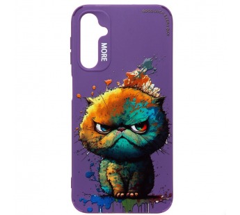 Чехол-накладка - SC335 для "Samsung Galaxy A24 4G"  (кот) (violet) (227141)#2008690