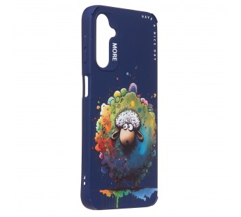 Чехол-накладка - SC335 для "Samsung Galaxy A24 4G"  (овечка) (dark blue) (227140)#2090780