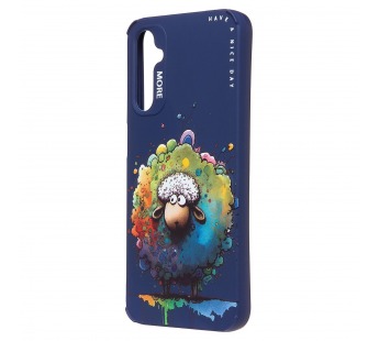 Чехол-накладка - SC335 для "Samsung Galaxy A24 4G"  (овечка) (dark blue) (227140)#2090781