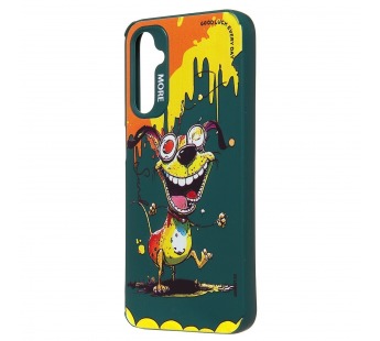 Чехол-накладка - SC335 для "Samsung Galaxy A24 4G"  (собака) (dark green) (227144)#2090775