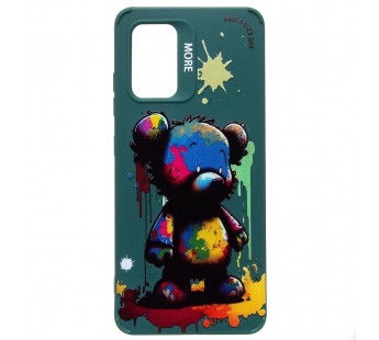 Чехол-накладка - SC335 для "Samsung Galaxy A32 4G"  (медведь) (dark green) (227163)#2008678