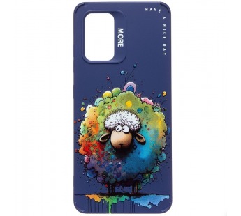 Чехол-накладка - SC335 для "Samsung Galaxy A32 4G"  (овечка) (dark blue) (227158)#2008676