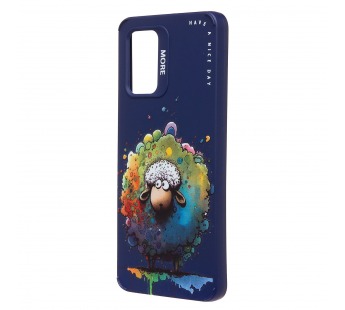 Чехол-накладка - SC335 для "Samsung Galaxy A32 4G"  (овечка) (dark blue) (227158)#2090866