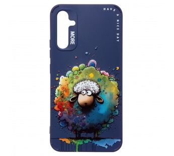 Чехол-накладка - SC335 для "Samsung Galaxy A34"  (овечка) (dark blue) (227134)#2005532