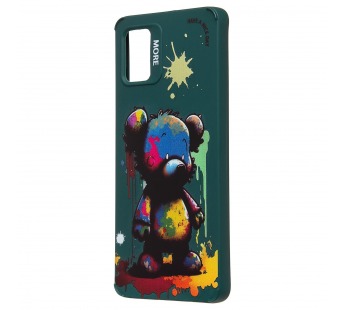 Чехол-накладка - SC335 для "Samsung Galaxy A51 4G"  (медведь) (dark green) (227151)#2090836