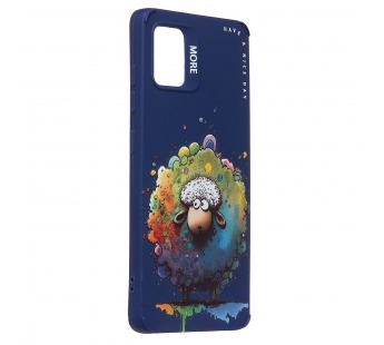 Чехол-накладка - SC335 для "Samsung Galaxy A51 4G"  (овечка) (dark blue) (227146)#2090832