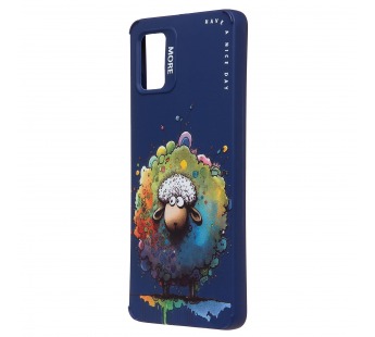 Чехол-накладка - SC335 для "Samsung Galaxy A51 4G"  (овечка) (dark blue) (227146)#2090833