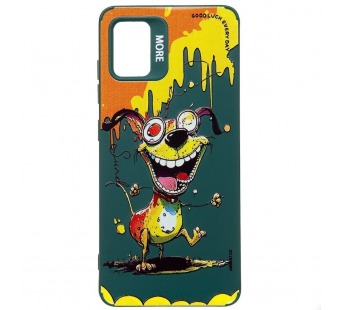 Чехол-накладка - SC335 для "Samsung Galaxy A51 4G"  (собака) (dark green) (227150)#2008823