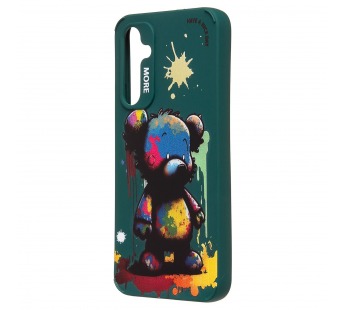 Чехол-накладка - SC335 для "Samsung Galaxy A54"  (медведь) (dark green) (227127)#2090922