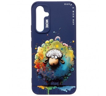 Чехол-накладка - SC335 для "Samsung Galaxy A54"  (овечка) (dark blue) (227122)#2008798
