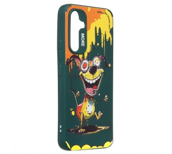Чехол-накладка - SC335 для "Samsung Galaxy A54"  (собака) (dark green) (227126)#2090915