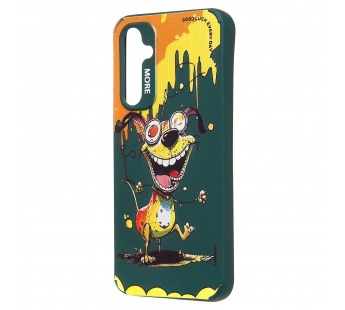 Чехол-накладка - SC335 для "Samsung Galaxy A54"  (собака) (dark green) (227126)#2090916