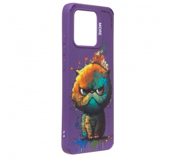 Чехол-накладка - SC335 для "Xiaomi Redmi 10C"  (кот) (violet) (227177)#2090981