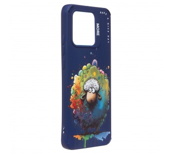 Чехол-накладка - SC335 для "Xiaomi Redmi 10C"  (овечка) (dark blue) (227176)#2090978