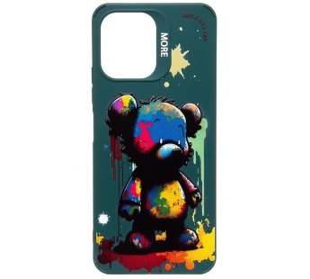 Чехол-накладка - SC335 для "Xiaomi Redmi 12"  (медведь) (dark green) (227187)#2008872
