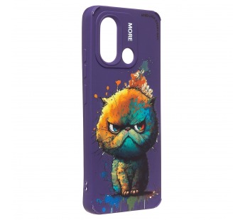 Чехол-накладка - SC335 для "Xiaomi Redmi 12C/Poco C55"  (кот) (violet) (227171)#2091028