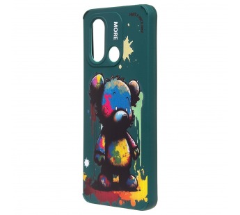 Чехол-накладка - SC335 для "Xiaomi Redmi 12C/Poco C55"  (медведь) (dark green) (227175)#2091026