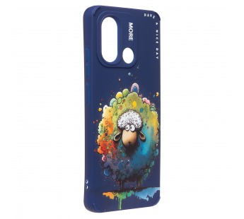 Чехол-накладка - SC335 для "Xiaomi Redmi 12C/Poco C55"  (овечка) (dark blue) (227170)#2091022