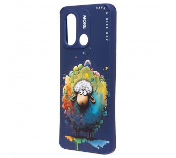 Чехол-накладка - SC335 для "Xiaomi Redmi 12C/Poco C55"  (овечка) (dark blue) (227170)#2091023